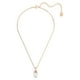 thumbnail image 2 of Collar con colgante original de Swarovski en forma de perla en tono oro rosa, 2 of 5
