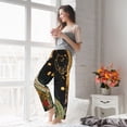 thumbnail image 5 of Fuzoiu Abstract Gold Floral Galaxy Print Women's Pajama Pants,Lounge Pants with Drawstring and Pockets, Casual Pjs Sleep Bottoms, Women's Sleep Pants-Small, 5 of 6