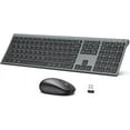 thumbnail image 1 of DK03 Bluetooth Keyboard and Mouse, Rechargeable Dual-Mode (Bluetooth + 2.4G) Wireless Keyboard and Mouse Combo, Multi-Device Keyboard for Mac, iPad, PC, Laptop, Desktop, Tablet, Smartphone, 1 of 7