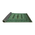 thumbnail image 2 of Ahgly Company Indoor Square Southwestern Turquoise Blue Country Area Rugs, 4' Square, 2 of 4