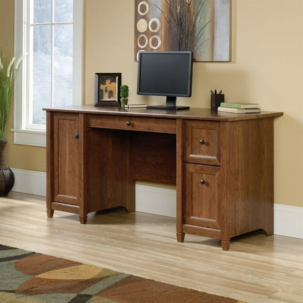 Sauder Edge Water Computer Desk in Auburn Cherry Walmart