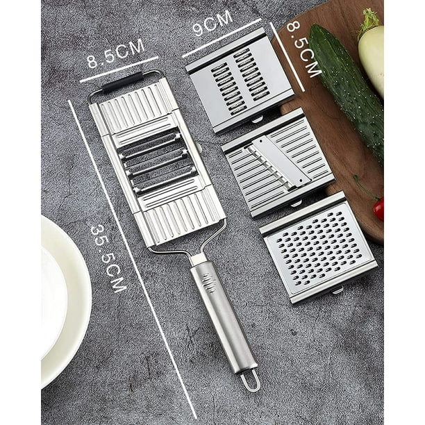 HTAIGUO 4 In 1 Vegetable Slicer, Cheese Grater, Citrus Onion