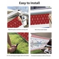 thumbnail image 7 of 4th of July RV Awning Sun Shade Screen 9'X7' Star USA Flag Mesh Sunscreen Eucalyptus Leaves Red Blue Awning Shade Screen with Zipper UV Blocker Completed Kits Outdoor Canopy for RV Motorhome Camper, 7 of 7
