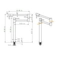 thumbnail image 6 of O'force Pot shaped filler folding kitchen faucet with extended handle, 6 of 6