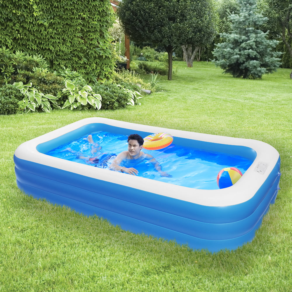 Indoor 2021 Upgraded Family Pool T Swimming Pools for Family Derekey Inflatable Pool Garden Backyard Outdoor 