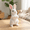 White, variant on 8In Sitting Simulation Rabbit Plush Toy with Vertical Ears Lifelike Bunny Doll for Desktop Decoration in White
