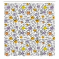 thumbnail image 3 of Ambesonne Botanical Shower Curtain, Round Blots and Leaves, 69"Wx75"L, Multicolor, 3 of 5