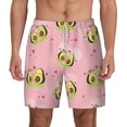 thumbnail image 2 of Goofa Avocado Lovers Printed Men's Swim Trunks Board Shorts Quick Dry Mens Swimming Trunks with Compression Liner,Breathable Fit Hawaii Beach Shorts-X-Large, 2 of 9