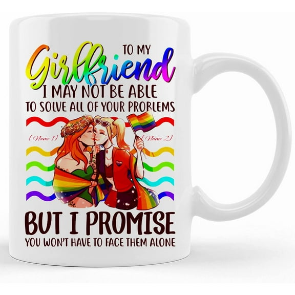 To My Girlfriend I May Not Be Able To Solve Ceramic Coffee Mug Beer Stein, Ceramic Novelty Coffee Mug, Tea Cup, Gift Present For Birthday, Christmas Thanksgiving Festival, 1