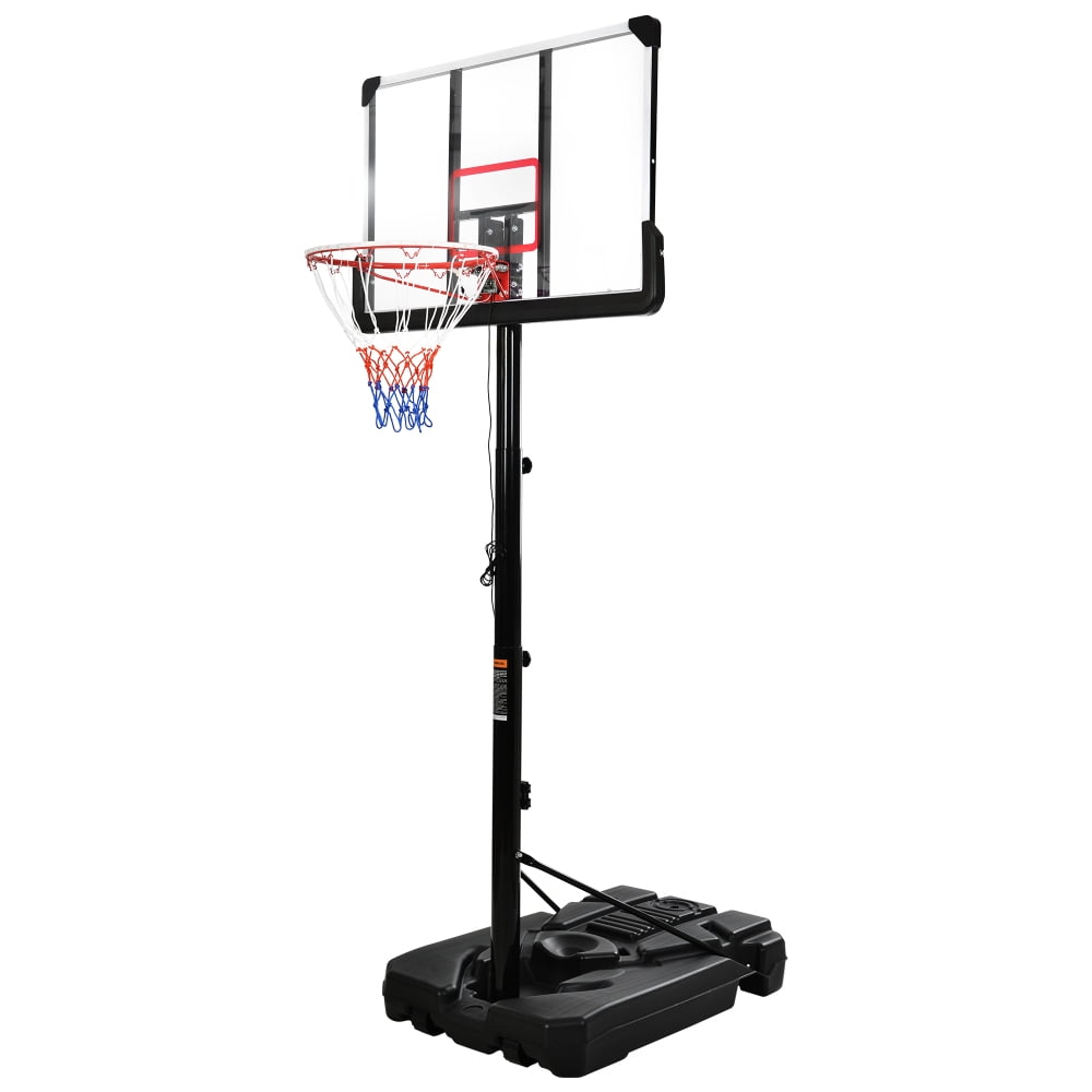Hassch Portable LED Basketball Hoop Basketball System 6.610ft Height