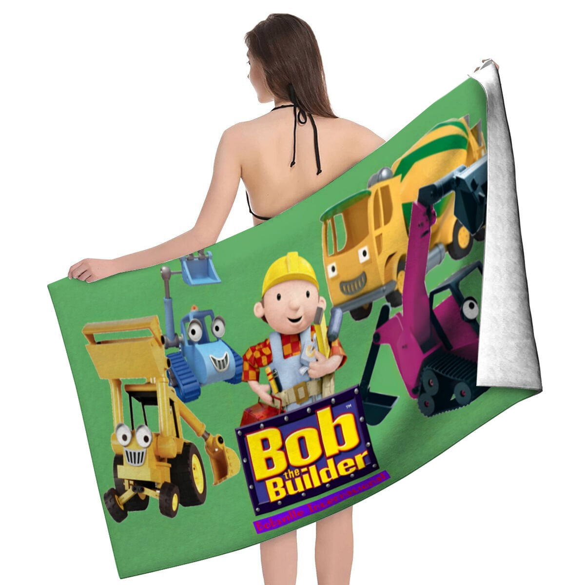 Bob the Builder Gifts Beach Towel for Women Girl Birthday Inspired Fan Bath Outdoor Music Lover