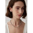 thumbnail image 4 of Sophisticated White Gold Pearl Necklace with Adjustable Chain in 925 Silver, 4 of 7