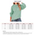thumbnail image 5 of Sudadera con capucha Manga larga Material de poliéster respetuoso con la piel Color puro Sombrero con cordón Top de mujer para exteriores Diario Verde claro L, 5 of 5