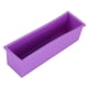 thumbnail image 1 of Molde rectangular de silicona flexible y reutilizable con tapa - Herramientas para hacer jabones DIY Púrpura, 1 of 6