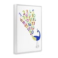 thumbnail image 4 of Stupell Industries Peacock with Numbers Animals & Insects Painting White Framed Art Print Wall Art, 20 x 30, 4 of 10