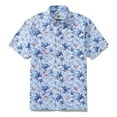 thumbnail image 6 of YIUME Men's Hawaiian Shirt A Sea Turtle's Odyssey Print Cotton Button-down Short Sleeve Aloha Shirt, 6 of 8