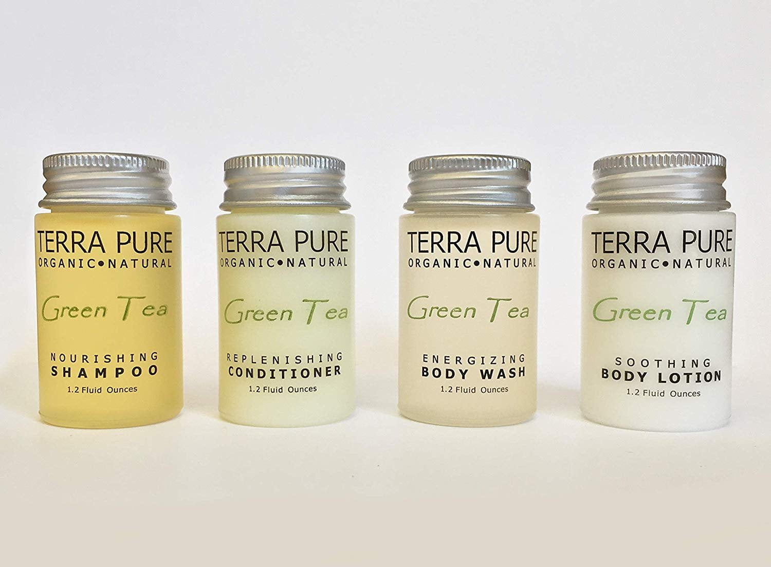 Terra Pure Shampoo, Travel Size Hotel Amenities, 1 oz. Case of 300