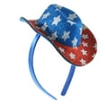 thumbnail image 2 of Way to Celebrate Americana Cowboy Hat Headband, 2 of 4