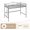 Silver gray, variant on Heavy Duty Metal Twin Loft Bed Frame – 400 lbs Capacity, Removable Ladder, Full Safety Guardrail, Space-Saving, Noise-Free, No Box Spring Needed, Easy Assembly – Gold
