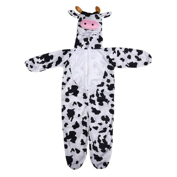 Disfraz de actuación para niños, fiesta de Halloween, ropa para fotos de vaca encantadora, trajes para niños para fiesta de Halloween (talla M)