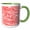 Green/White, variant on 3drose, Red and White Zebra Print, 15oz Mug