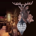 thumbnail image 3 of Fichiouy Retro Antler Wall Lamp Vintage Crystal Deer Horn Sconce Light Fixture for Hallway Bedroom, 3 of 10