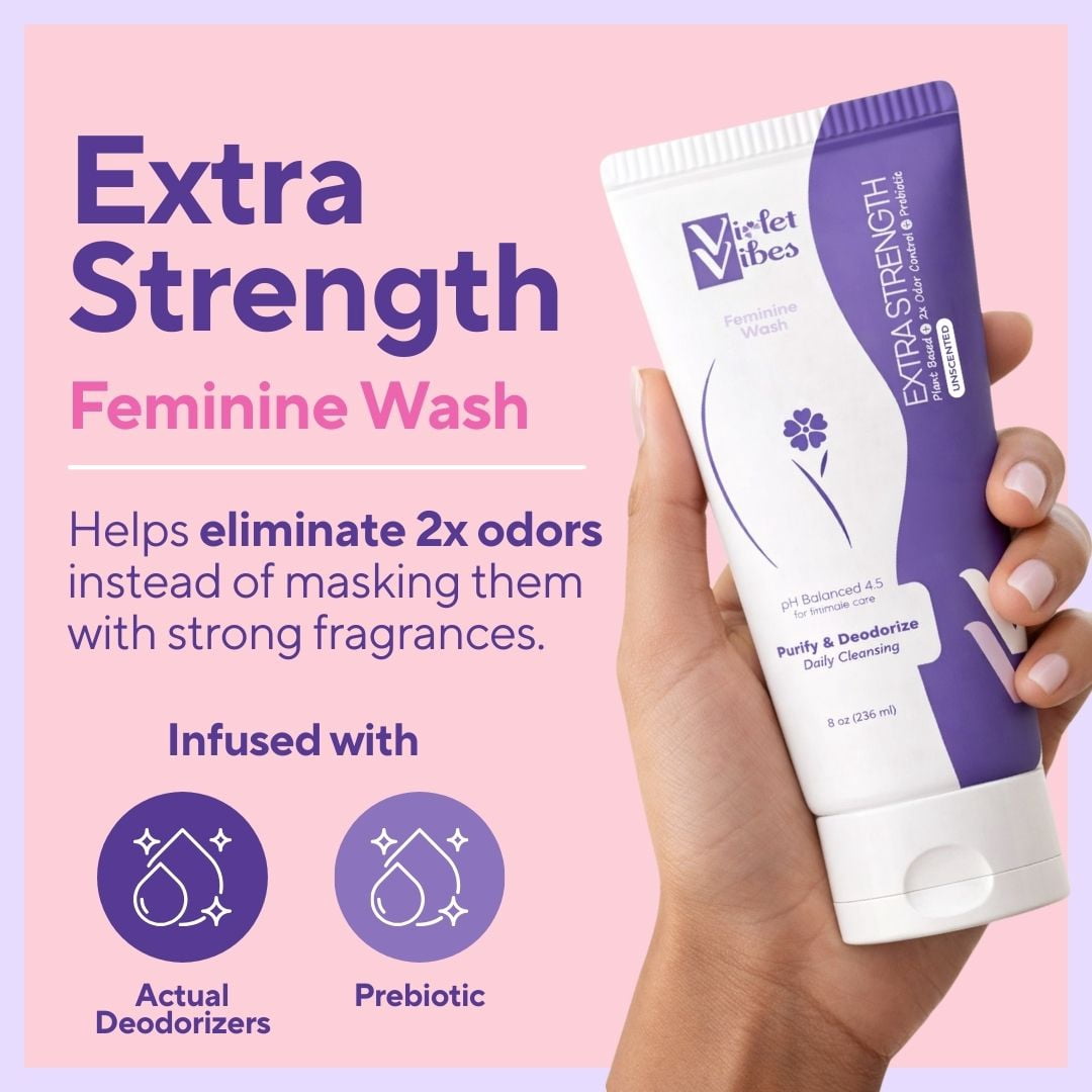 Violet Vibes New Extra-Strength Feminine Wash Gel (Extra-Strength - Unscented, 3 pack)