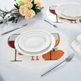 thumbnail image 6 of IAUYY Set of 6 Round Placemats for Dining Tables Heat-Resistant and Wear-Resistant DIY Printing Design Table Placemats，Applicable for Christmas Two Wine Glasses, 6 of 7