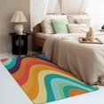 thumbnail image 3 of 2x3 Rainbow Rugs for Entryway Bedroom Living Room, Colorful Throw Area Rug for Home Decor, Soft Machine Washable Non Slip Low Pile Indoor Carpet DTSX1023, 3 of 7