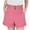 Hot Pink, variant on THDHVS Girls Shorts,Shorts for Girls,Kids High Waist Cotton Stretch Summer Casual Rolled Bermuda Black 9-10 Years