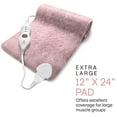 Pursonic Extra Large Electric Heating Pad for Back Pain and Cramps Relief 12x242 Hours Auto