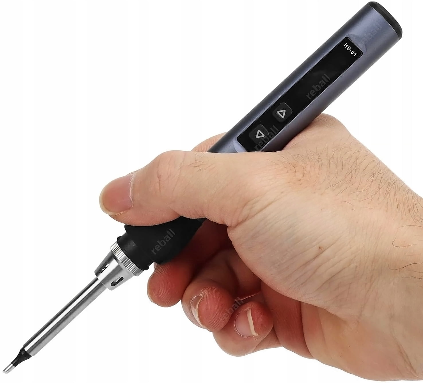 PROGRAMMABLE PRECISION SOLDERING IRON OLED USB-C FNRSI HS-01 BLUE + 6 TIPS