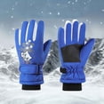 thumbnail image 5 of NAISIBABY Kids Ski Gloves, Fleece Lined Waterpoof Thermal Winter Outdoor Snow Gloves for Boys Girls Blue Free Size, 5 of 6