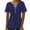 Navy tops for women, variant on HAPIMO Women's Solid Color Pullovers Summer Short Sleeve Tees V Neck Button Blouses Trendy Loose Tops Dressy Tunic Casual Workout Pleated Shirts Relaxed for Girls Pink M