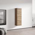 thumbnail image 3 of Fly Modular Wall Mounted Floating Bookcase Cabinet (Type-20) Oak, 3 of 5