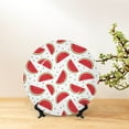 thumbnail image 6 of Daiia Watermelon Printed Pattern Ceramic Plate Dinner Plates Bone China Decorative Plates with Display Stand Art Ceramic Ornaments for Wall Hanging Decoration-6in, 6 of 6