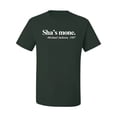 thumbnail image 2 of Black and Proud Sha's Mone. Michael Jackson 1987 Men's Graphic T-Shirt, Forest Green, 4XL, 2 of 3