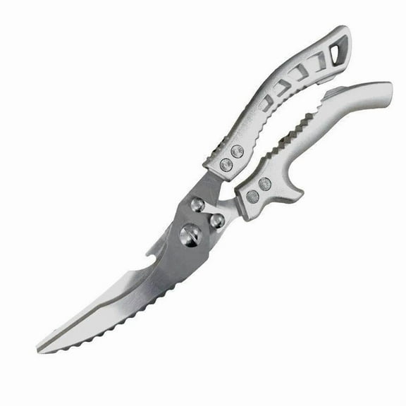 Kitchen Shears with Slip Handle & Safety Lock，Professional Heavy Duty Kitchen Scissors，Meat Cutting, Turkey, Fish, Vegetables, Dishwasher Safe