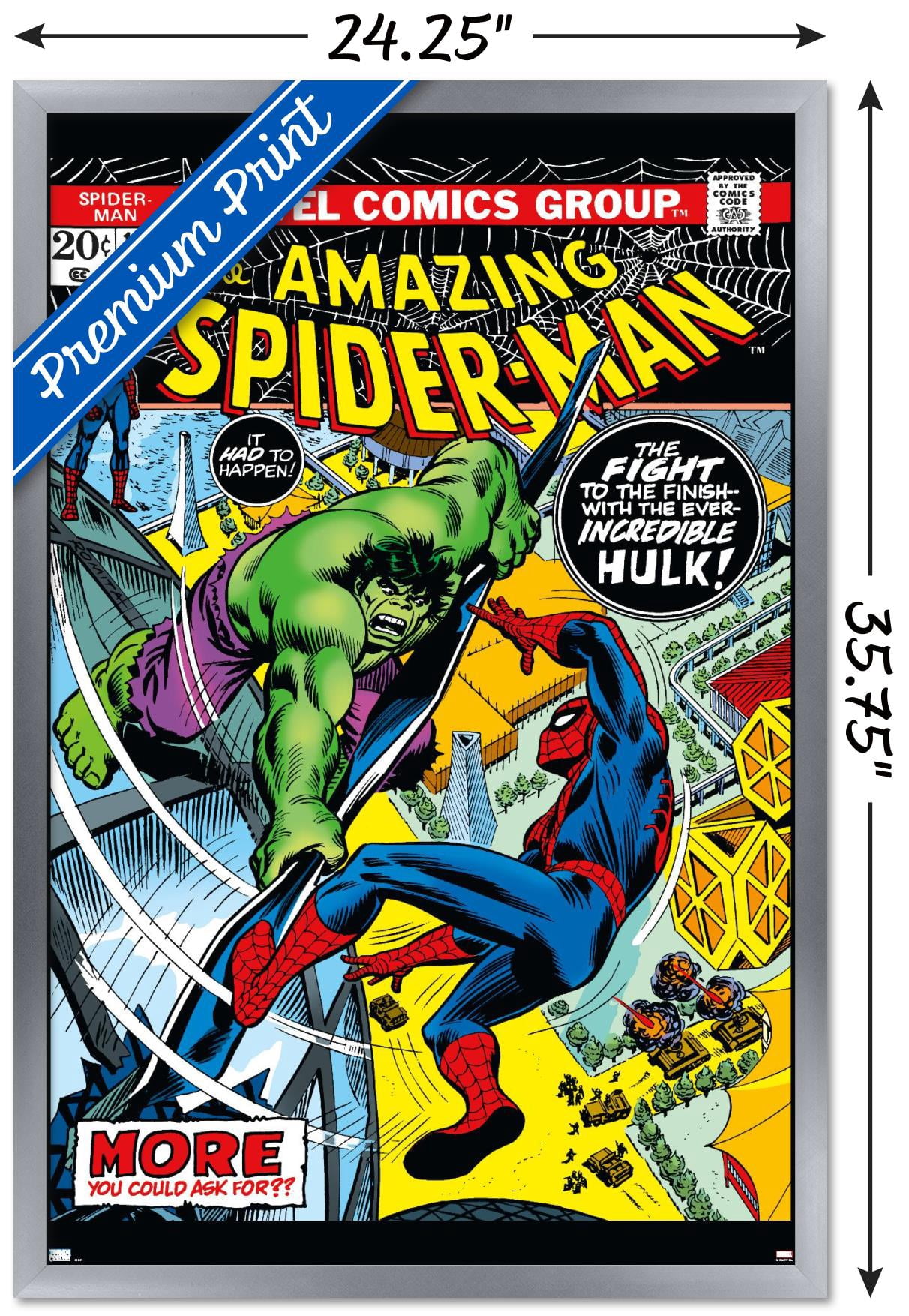 Marvel Comics - Amazing Spider-Man #120 Wall Poster, 22.375" x 34" Framed
