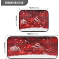 thumbnail image 2 of Christmas Balls Red Kitchen Rugs 2 Pieces, Snow Floor Mat Room Area Rug Washable Carpet Perfect for Living Room Bedroom Entryway, 2 of 7