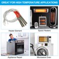thumbnail image 7 of Uxcell 100Ft 17 AWG High Temperature Wire, -76-932 Degrees Fahrenheit Mica Glass Fiber Electronic Wire, White, 7 of 7