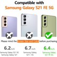 thumbnail image 7 of Case for Galaxy S21 FE 5G Crystal Clear Designed Non-Slip Shockproof Protection Phone Case, Hard PC Back Flexible TPU Slim Fit Light and Durable Cover for Samsung Galaxy S21 FE 5G, 7 of 7