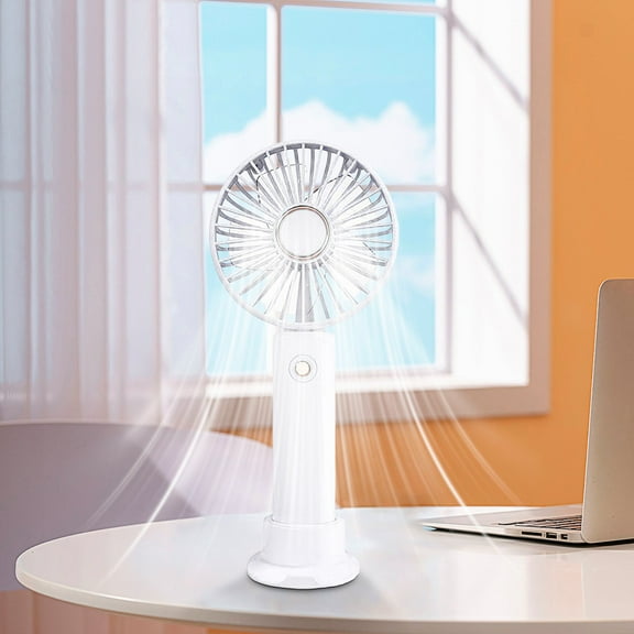 Taotanxi Portable Handheld Fan, Mini Desk Fan 2000mAh, 3 Speeds, Ultra Quite, Up to 8H Long Use Time, Small Personal Cooling Fans Makeup Lash Fan for Women Girls