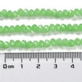 thumbnail image 4 of 20 Strand Baking Painted Imitation Jade Glass Bead Strands Faceted Rondelle Light Green 4x3mm Hole: 1mm about 105~110pcs/strand 38~39cm, 4 of 5