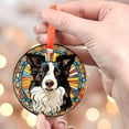 thumbnail image 4 of Border Collie Christmas Ornament, Ceramic/Acrylic Ornament, Gift for Mom, Romantic Valentine Decoration, Holiday Festival Ornament, Treasured Memory 2025, 4 of 5