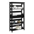 thumbnail image 2 of Convenience Concepts Omega 5 Tier Bookcase with Drawer, Black, 2 of 4