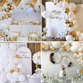 thumbnail image 4 of MMTX White and Gold Balloon Garland Arch Kit, White Gold Balloon Decoration, DIY Balloon Arch Garland for Wedding Birthday Baby Shower Hen Party Anniversary Decorations Valentine's Day, 4 of 11
