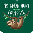 thumbnail image 4 of Inktastic My Great Aunt Loves Me Cute Sloth and Baby Boys or Girls Baby Bib, 4 of 4