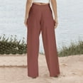 thumbnail image 4 of Aricy Women's Casual Wide Leg Elastic Pants Loose Lightweight Wide Leg Pants High Waist Straight Sweatpants Plus Size Palazzo Pants for Women, 4 of 4