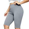 thumbnail image 2 of Stamzod Women's Capri Pants Mid-Calf Length High Waisted Yoga Capri Leggings Casual Stretch Pull On Capris Plus Size Clothes Gray XXXXXL, 2 of 10